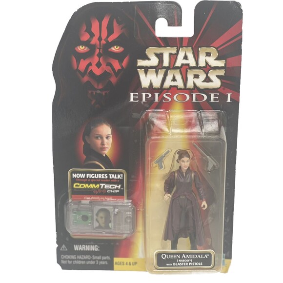 Star Wars QUEEN AMIDALA Naboo Action Figure Episode 1 CommTech Chip TPM Padme - Picture 1 of 10